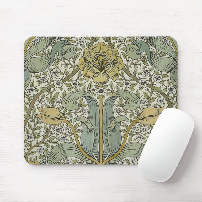 Mousepad William Morris Primavera Thicket Classic Pattern (Com mouse)