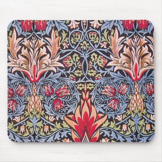 Mousepad William Morris Snakeshead Arte Floral Nouveau (Frente)