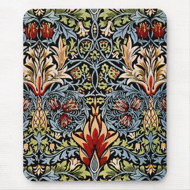 Mousepad William Morris Snakeshead Padrão Floral (Frente)