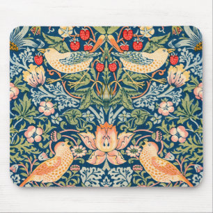 Mousepad William Morris Strawberry Thief Padrão Floral