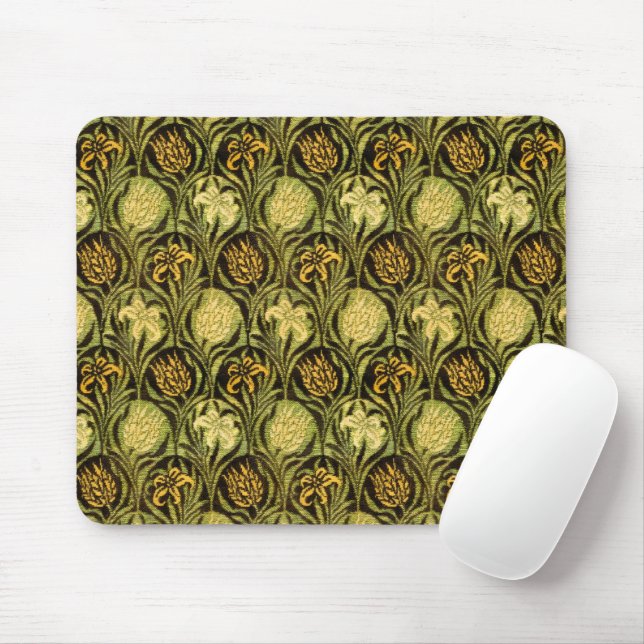 Mousepad William Morris Tulips & Lily Carpet Rug Classic (Com mouse)