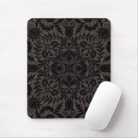 William Morris Vine Vintage Black Flower Patterno