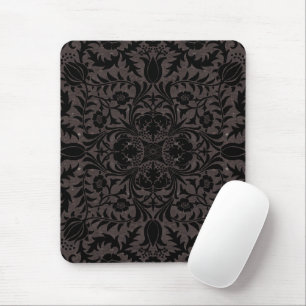 Mousepad William Morris Vine Vintage Black Flower Patterno