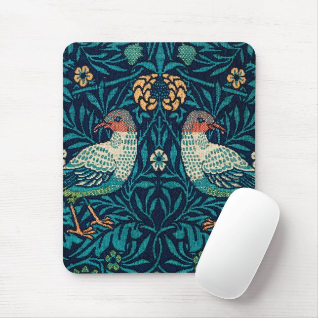 Mousepad William Morris - Vintage Floral Birds (Com mouse)