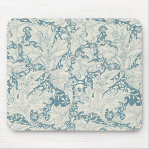 Mousepad William Morris Wallflower Blue damask