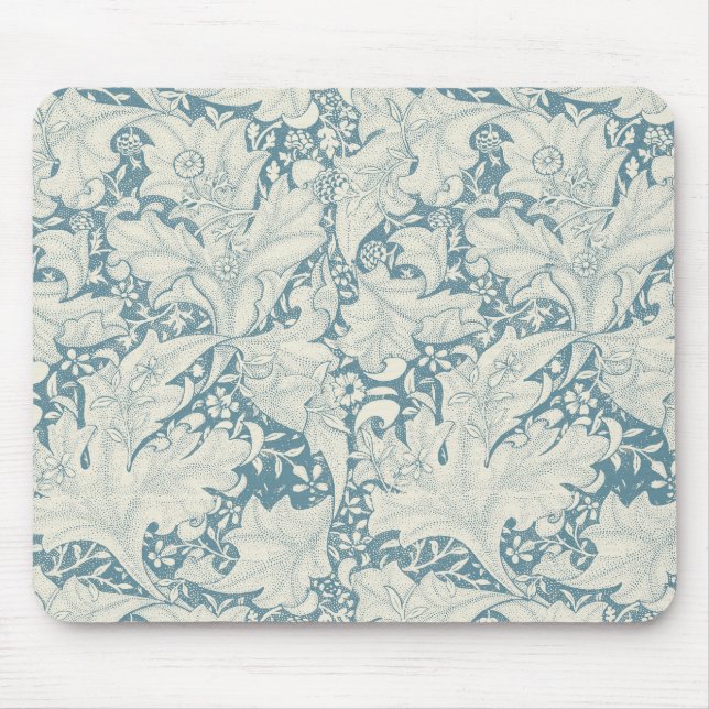 Mousepad William Morris Wallflower Blue damask (Frente)