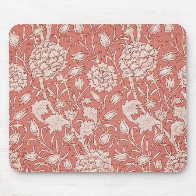 Mousepad William Morris Wild Tulip Clássico Design vitorian (Frente)