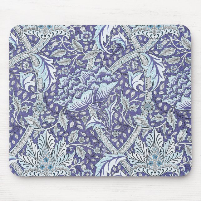 Mousepad william morris winrush flores azuis florais (Frente)