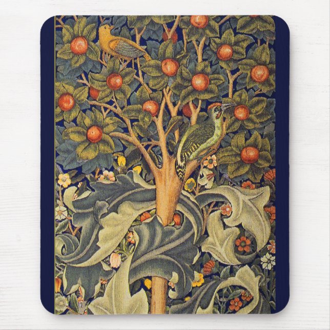 Mousepad William Morris Woodpecker Pré-Raphaelite (Frente)