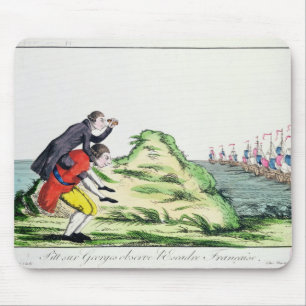 Mousepad William Pitt observando o esquadrão francês