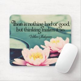 Mousepad William Shakespeare, citação inspiracional "Pensan