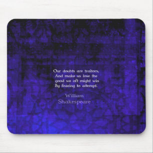 Mousepad William Shakespeare Citação Inspirativa de Corag