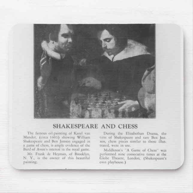 Mousepad William Shakespeare e Ben Jonson (Frente)