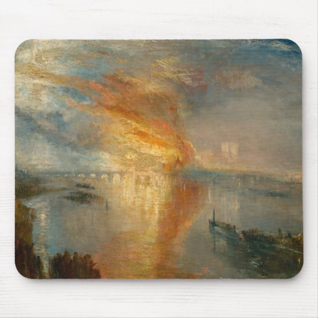 Mousepad William Turner - A Queima do Parlamento (Frente)