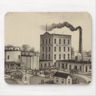 Mousepad Winfield Roller Mills, Blisaree Wood, Kansas