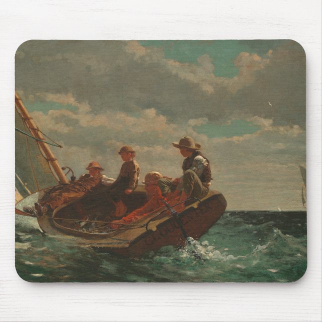 Mousepad Winslow Homer - Respirando (Um Vento Justo) (Frente)