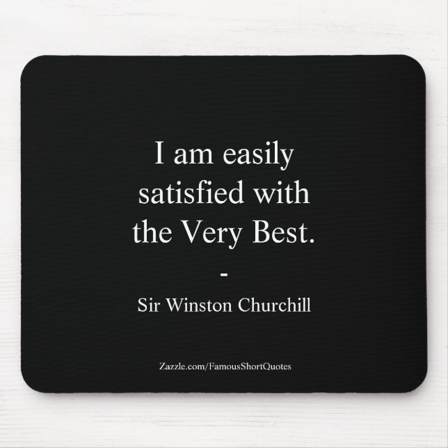 Mousepad Winston Churchill Cotação; A Melhor (Frente)