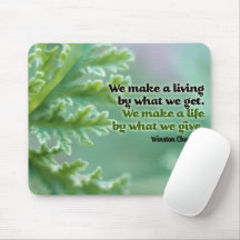 Winston Churchill Inspirational Cote "Uma vida"