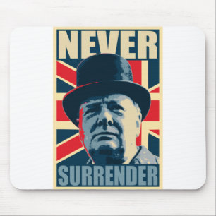 Mousepad Winston Churchill Nunca Se Entregue