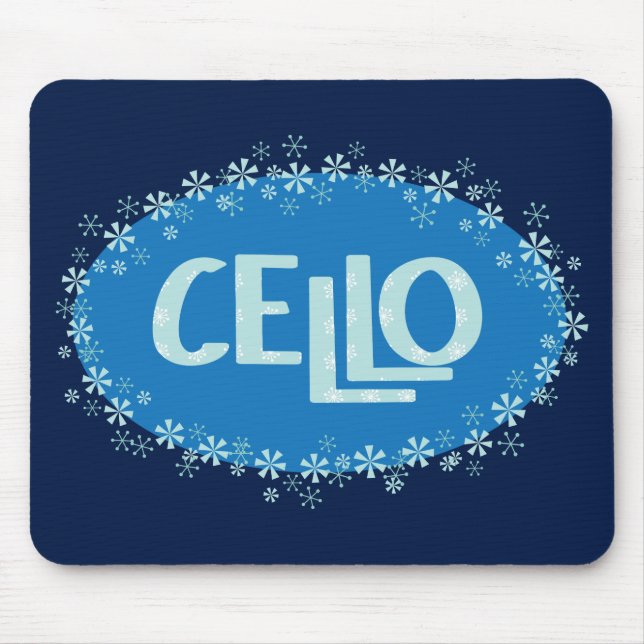 Mousepad Winter Cello (Frente)