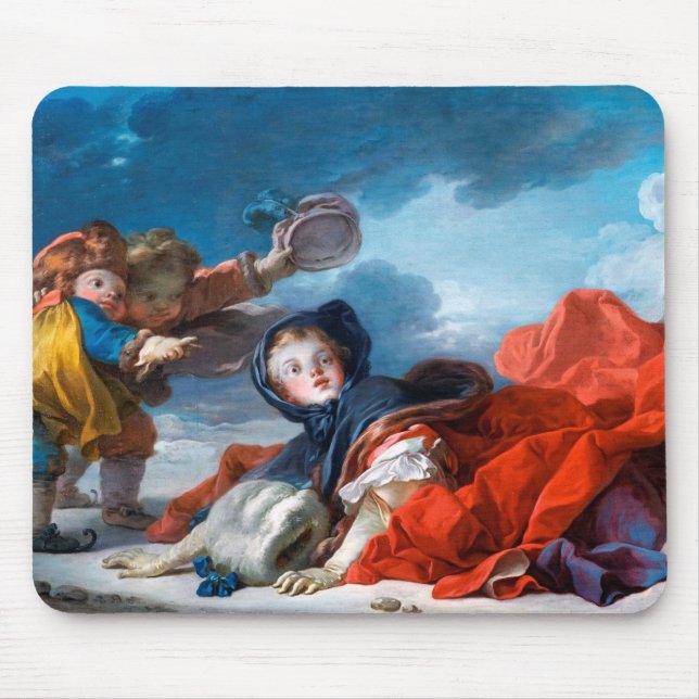 Mousepad Winter, Fragonard (Frente)