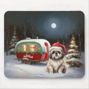 Mousepad Winter Havanese Caravan Christmas Adventure