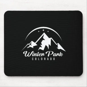 Mousepad Winter Park Colorado Ski Resort Skiboardin