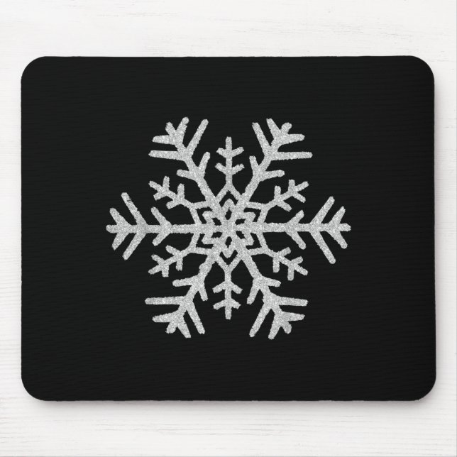 Mousepad Winter Snowflake Christmas Xmas Costumes Men Women (Frente)