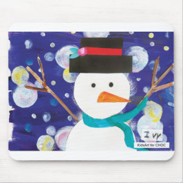 Mousepad Winter Snowman
