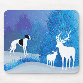 Mousepad Winter Whippet 