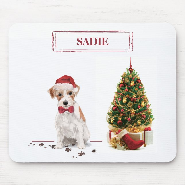Mousepad Wire Haired Jack Russell Engraçado Cachorro de Nat (Frente)