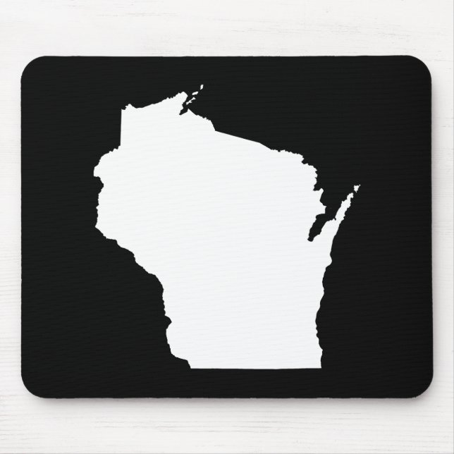 Mousepad Wisconsin em White (Frente)
