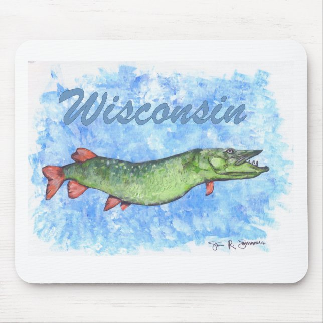 Mousepad Wisconsin Muskie (Frente)