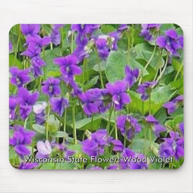 Mousepad Wisconsin Wood Violets (Frente)