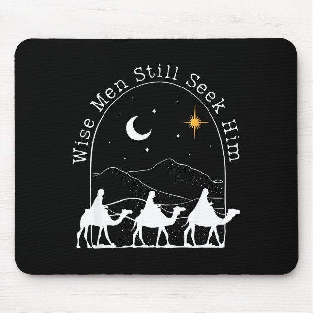 Mousepad Wise Men Still Seek Him Christian Christmas Jesus  (Frente)