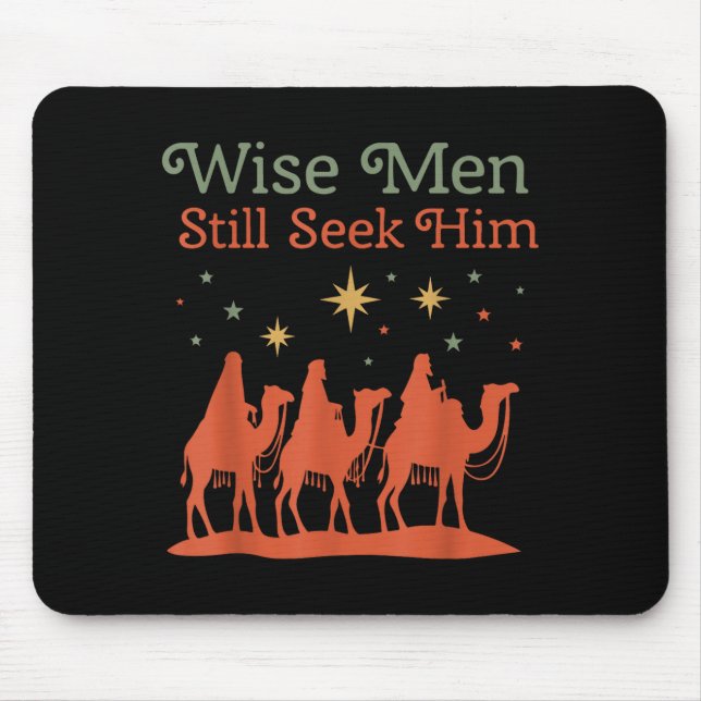 Mousepad Wise Men Still Seek Him Nativity Scene Christian C (Frente)