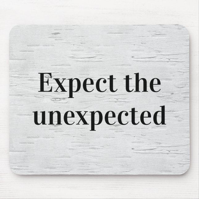 Mousepad Wise Quote on Birch Tree Texture (Frente)