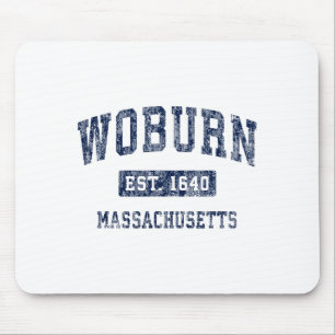 Mousepad Woburn Massachusetts Ma Vintage Estabelecido Premi
