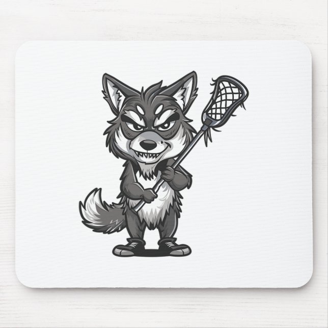 Mousepad Wolf da Cinza Cute Lacrosse (Frente)
