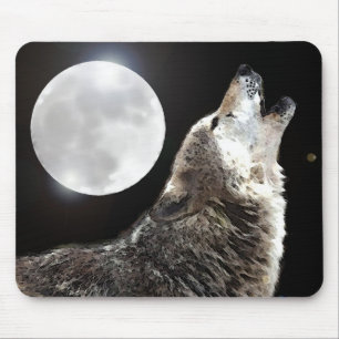 Mousepad Wolf & Moon