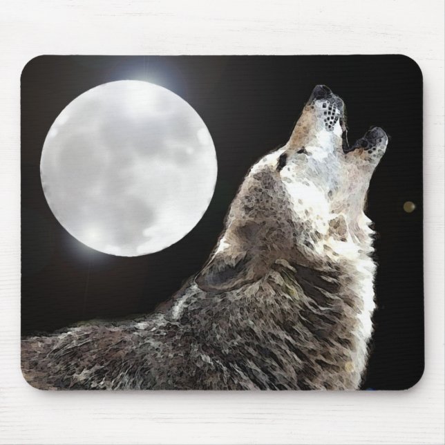 Mousepad Wolf & Moon (Frente)