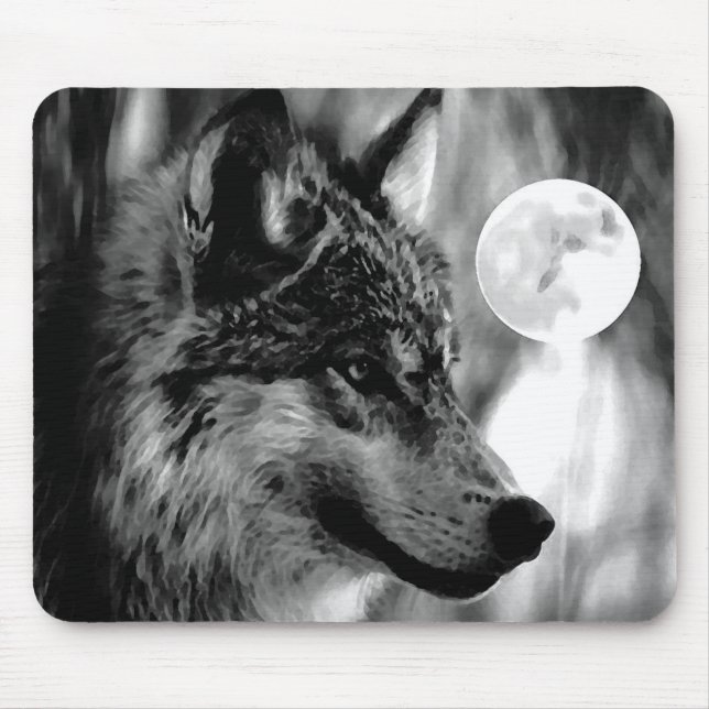 Mousepad Wolf & Moon (Frente)