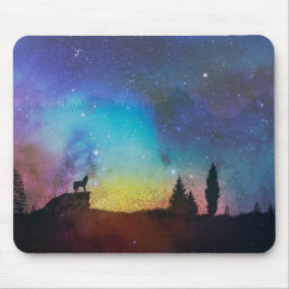 Mousepad Wolf Night
