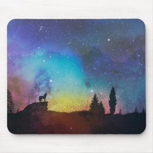 Mousepad Wolf Night (Frente)