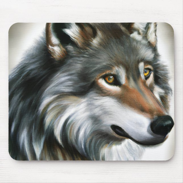 Mousepad Wolf Painting (Frente)