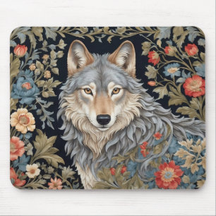 Mousepad Wolf William Morris, Cinza Noble, Inspirado