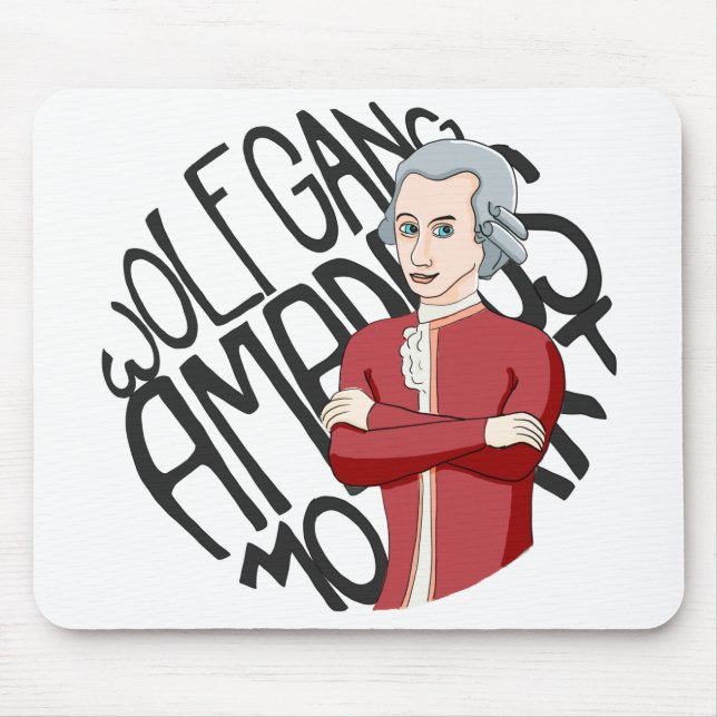 Mousepad Wolfgang Amadeus Mozart (Frente)