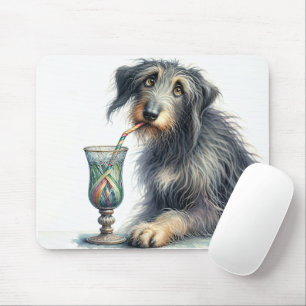 Mousepad Wolfhound Irlandês com Soda Retroativa