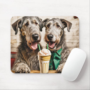 Mousepad Wolfhounds Irlandês Com Soda Sorvete