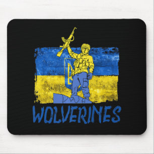 Mousepad Wolverines apóia Ucrânia Wolverines Love